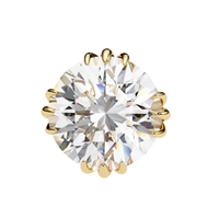 Sunlit Bloom Round Lab Grown Diamond Earrings - Ophiratbf