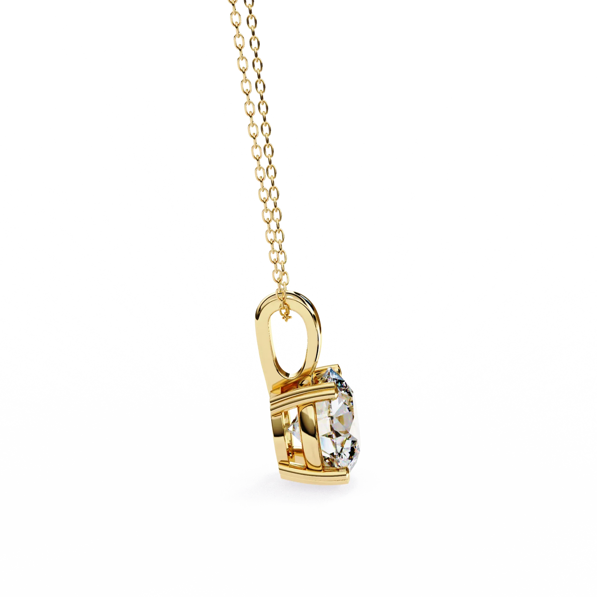 Pure Radiance Round Lab-Grown Diamond Pendant - Ophiratbf