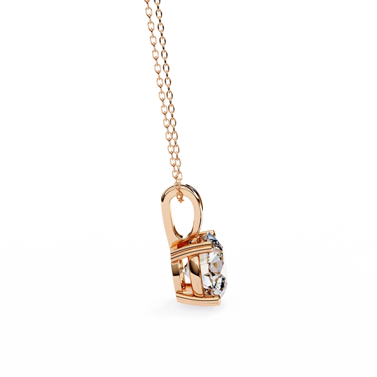 Pure Radiance Round Lab-Grown Diamond Pendant - Ophiratbf