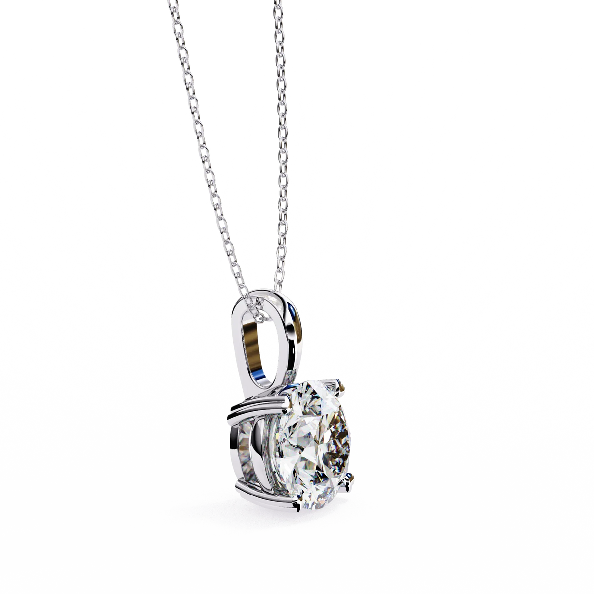 Pure Radiance Round Lab-Grown Diamond Pendant - Ophiratbf