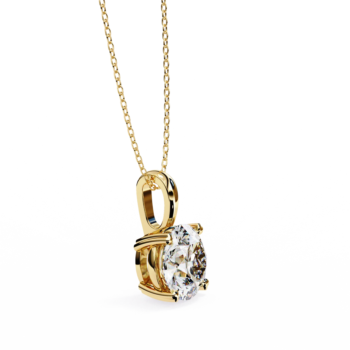 Pure Radiance Round Lab-Grown Diamond Pendant - Ophiratbf