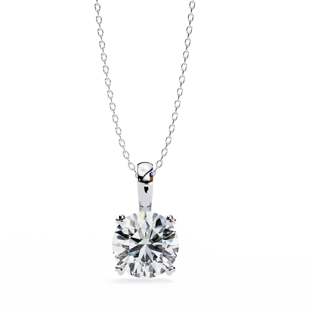 Pure Radiance Round Lab-Grown Diamond Pendant - Ophiratbf