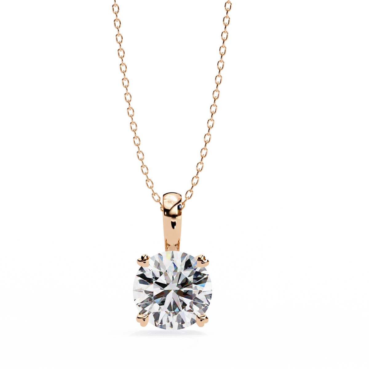 Pure Radiance Round Lab-Grown Diamond Pendant - Ophiratbf
