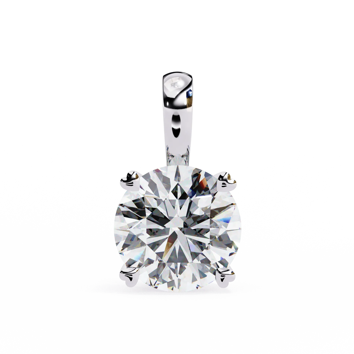 Pure Radiance Round Lab-Grown Diamond Pendant - Ophiratbf