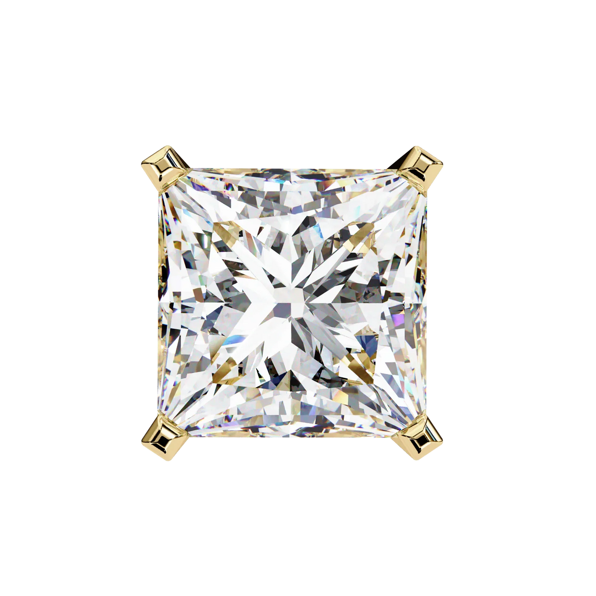 Pure Elegance Princess Lab Grown Diamond Earrings - Ophiratbf