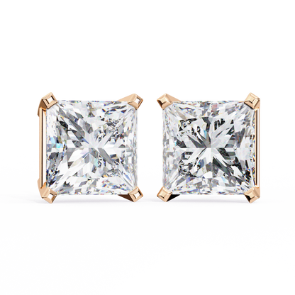 Pure Elegance Princess Lab Grown Diamond Earrings