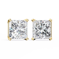 Pure Elegance Princess Lab Grown Diamond Earrings - Ophiratbf