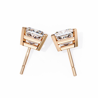 Pure Elegance Princess Lab Grown Diamond Earrings - Ophiratbf