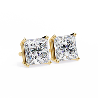 Pure Elegance Princess Lab Grown Diamond Earrings - Ophiratbf