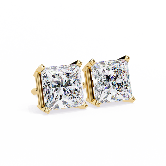 Pure Elegance Princess Lab Grown Diamond Earrings