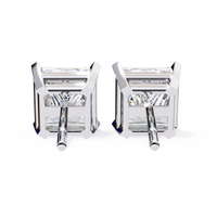 Pure Elegance Princess Lab Grown Diamond Earrings - Ophiratbf