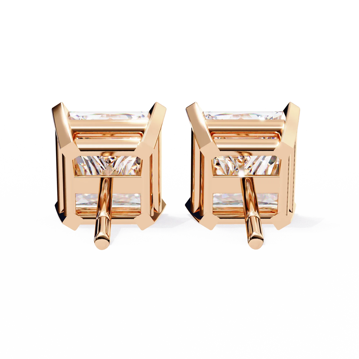 Pure Elegance Princess Lab Grown Diamond Earrings - Ophiratbf