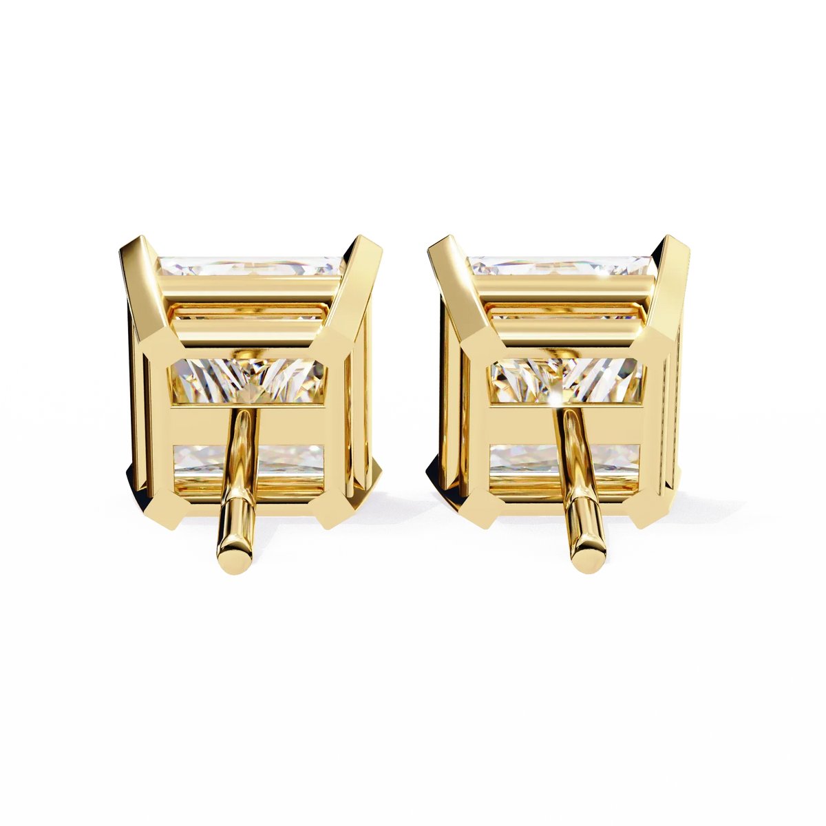 Pure Elegance Princess Lab Grown Diamond Earrings - Ophiratbf