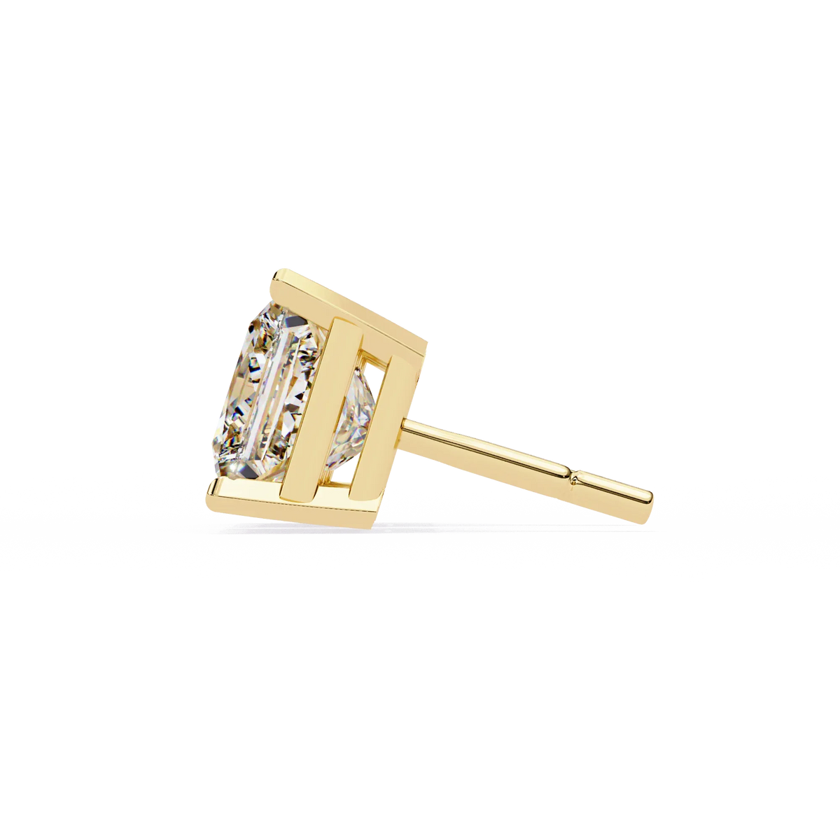 Pure Elegance Princess Lab Grown Diamond Earrings - Ophiratbf
