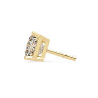 Pure Elegance Princess Lab Grown Diamond Earrings - Ophiratbf