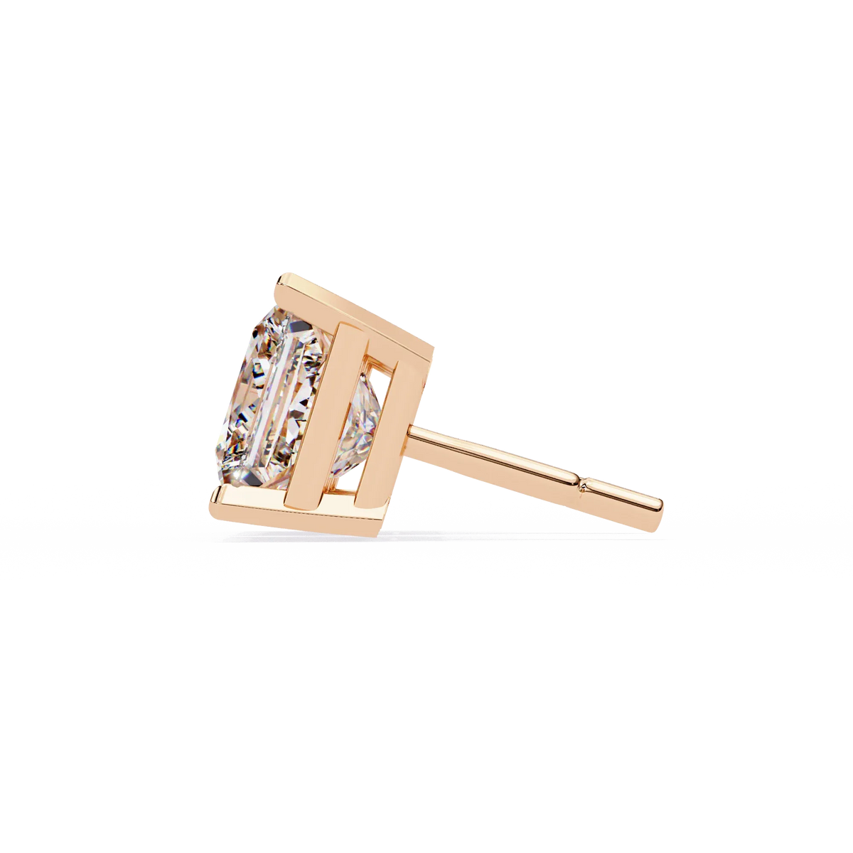 Pure Elegance Princess Lab Grown Diamond Earrings - Ophiratbf