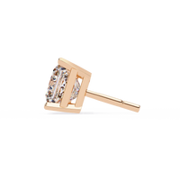 Pure Elegance Princess Lab Grown Diamond Earrings - Ophiratbf