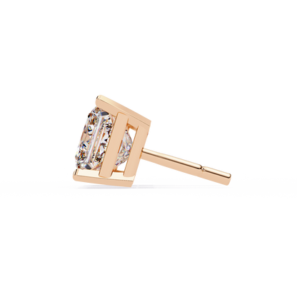 Pure Elegance Princess Lab Grown Diamond Earrings