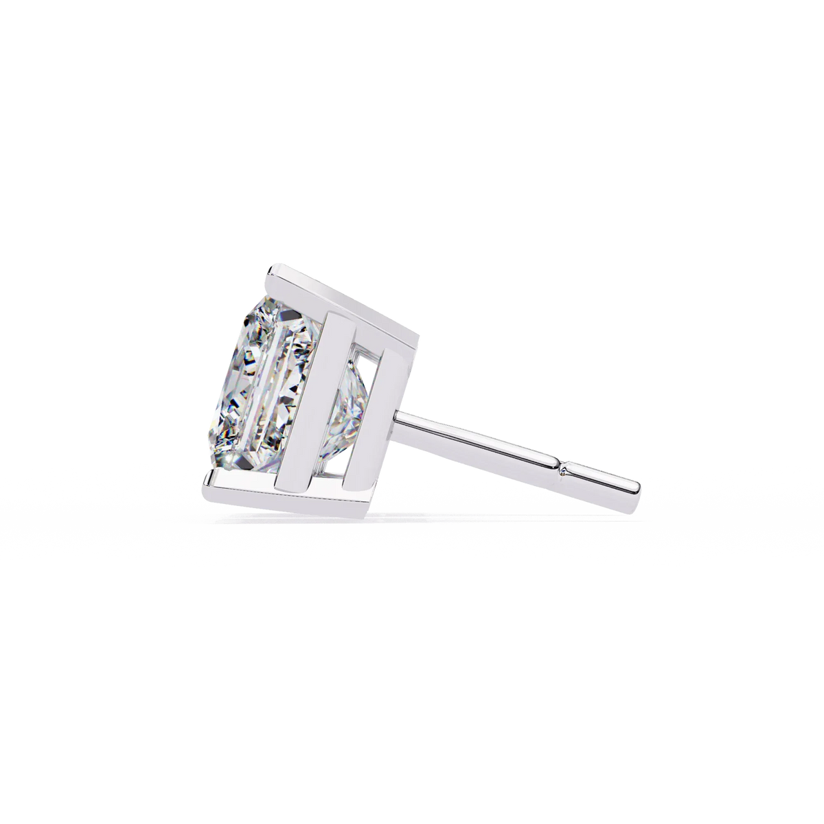 Pure Elegance Princess Lab Grown Diamond Earrings - Ophiratbf