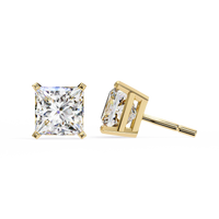 Pure Elegance Princess Lab Grown Diamond Earrings - Ophiratbf
