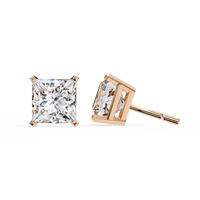 Pure Elegance Princess Lab Grown Diamond Earrings - Ophiratbf