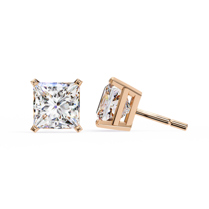 Pure Elegance Princess Lab Grown Diamond Earrings