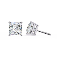 Pure Elegance Princess Lab Grown Diamond Earrings - Ophiratbf