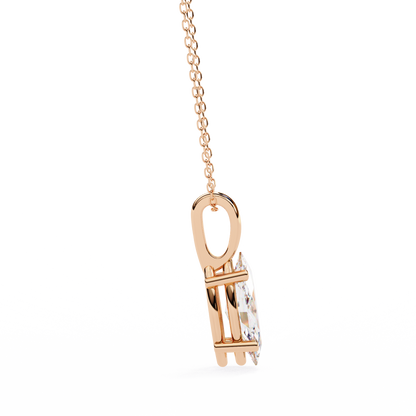 Sleek Marquise Lab-Grown Diamond Necklace