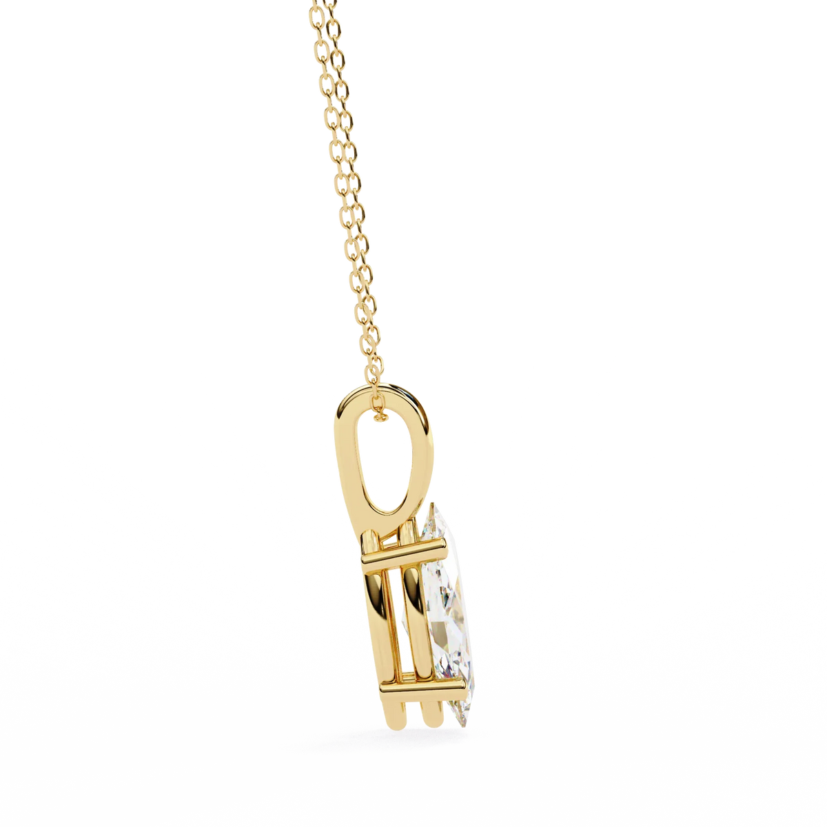 Sleek Marquise Lab-Grown Diamond Necklace - Ophiratbf