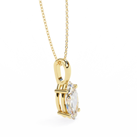 Sleek Marquise Lab-Grown Diamond Necklace - Ophiratbf