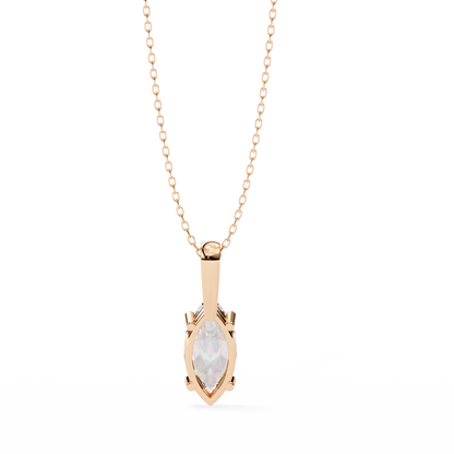 Sleek Marquise Lab-Grown Diamond Necklace