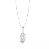 Sleek Marquise Lab-Grown Diamond Necklace - Ophiratbf