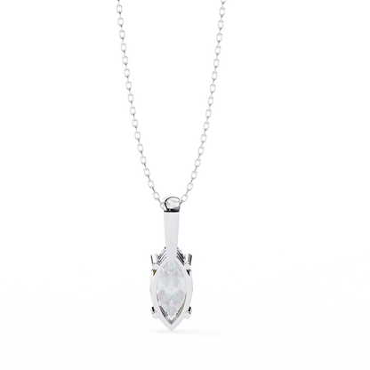 Sleek Marquise Lab-Grown Diamond Necklace