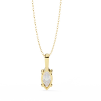 Sleek Marquise Lab-Grown Diamond Necklace - Ophiratbf