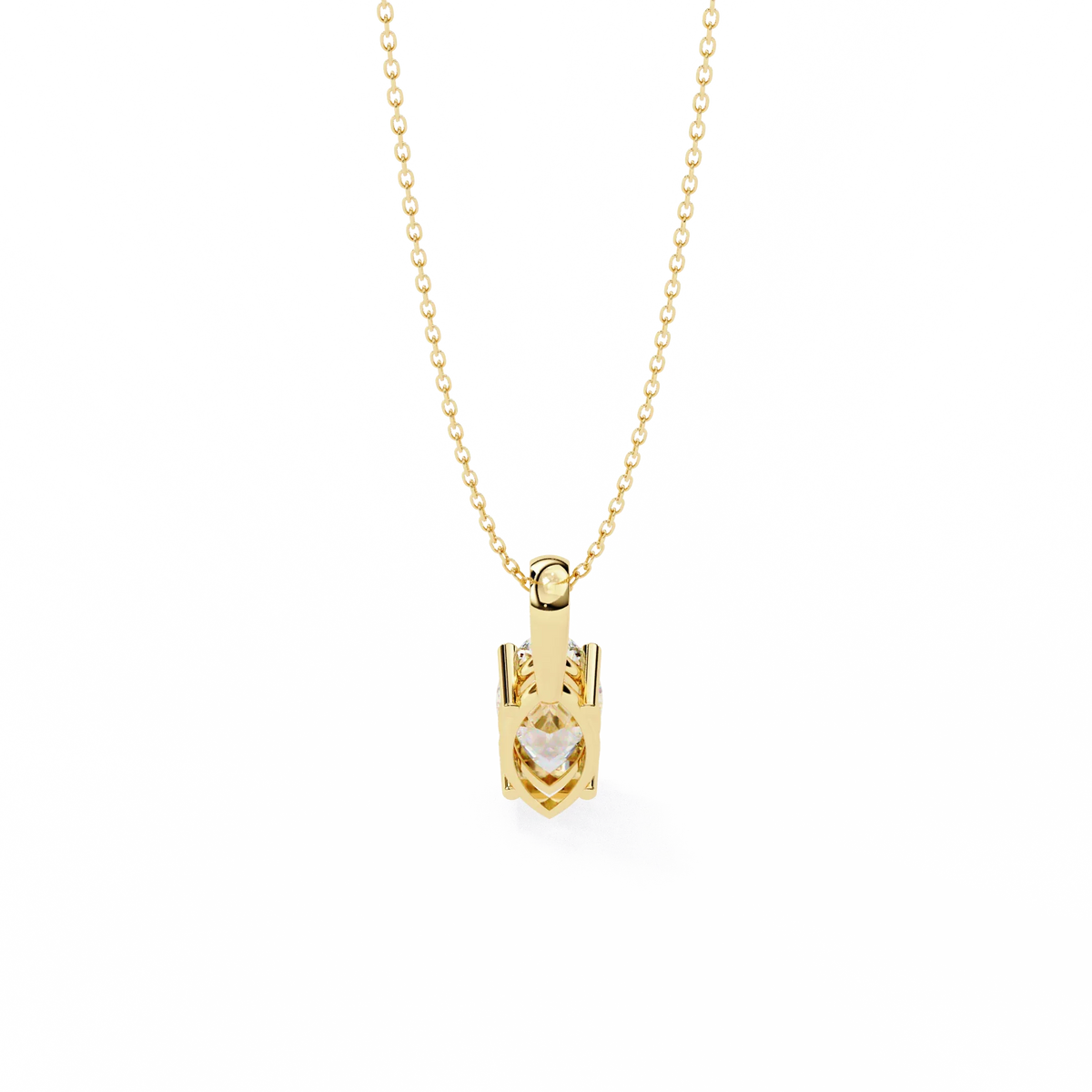 Sleek Marquise Lab-Grown Diamond Necklace - Ophiratbf