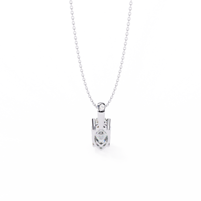 Sleek Marquise Lab-Grown Diamond Necklace