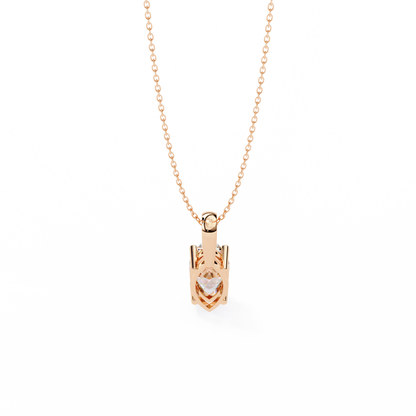 Sleek Marquise Lab-Grown Diamond Necklace