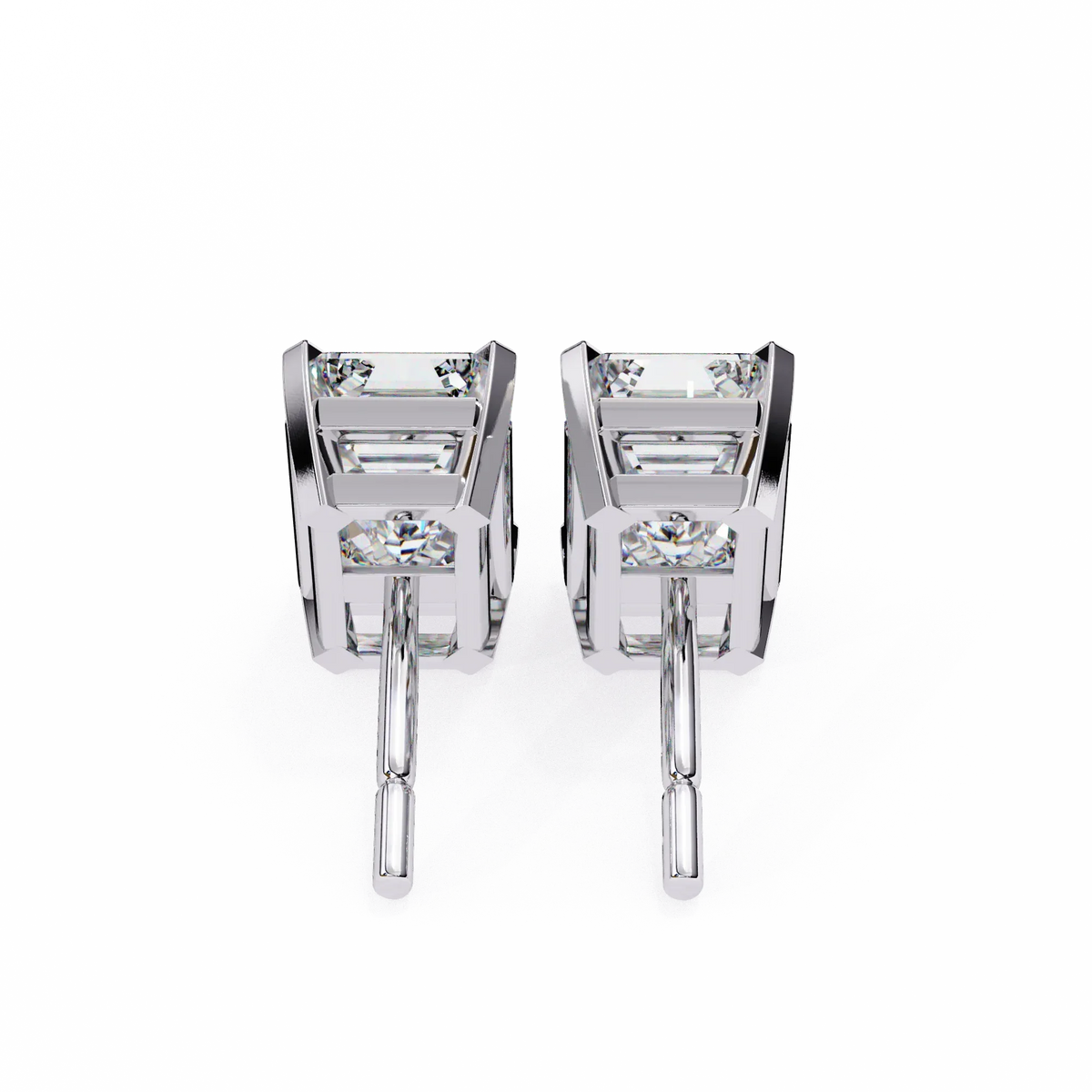 Emerald Prism Lab Grown Diamond Studs - Ophiratbf