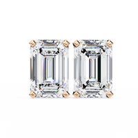 Emerald Prism Lab Grown Diamond Studs - Ophiratbf