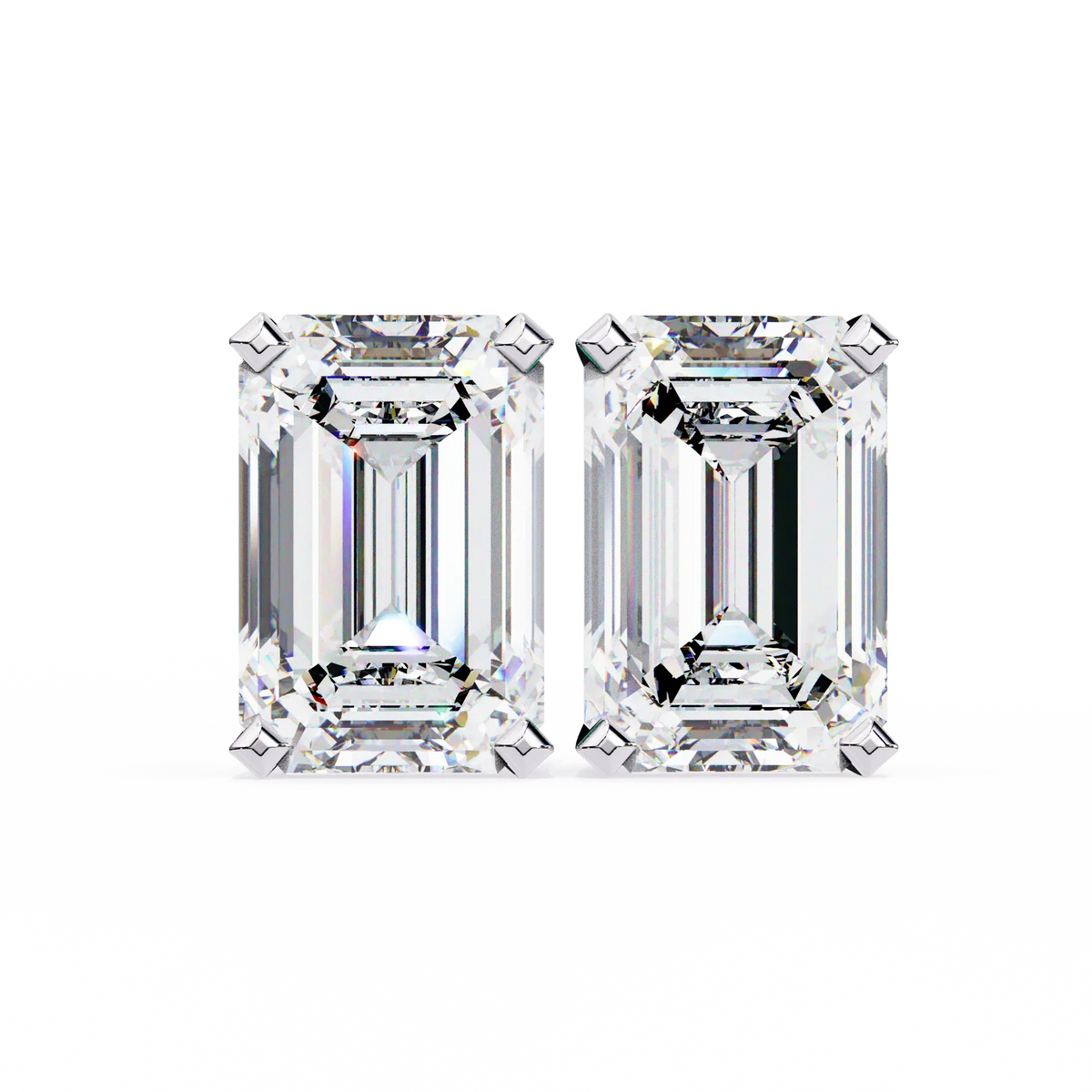 Emerald Prism Lab Grown Diamond Studs - Ophiratbf
