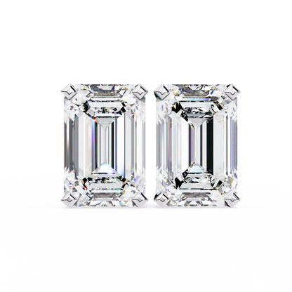 Emerald Prism Lab Grown Diamond Studs