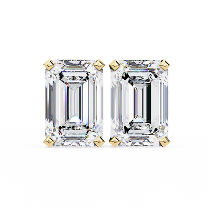 Emerald Prism Lab Grown Diamond Studs
