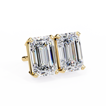 Emerald Prism Lab Grown Diamond Studs