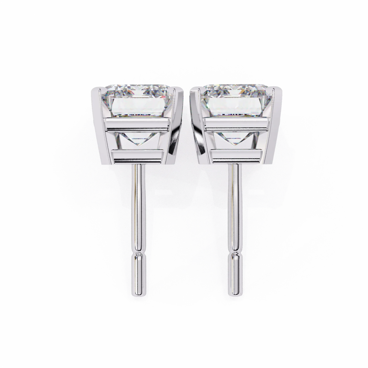 Emerald Prism Lab Grown Diamond Studs - Ophiratbf