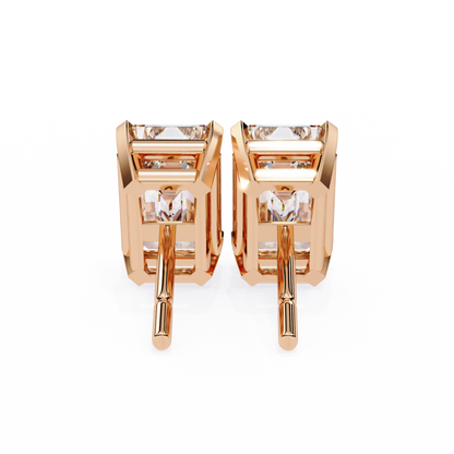 Emerald Prism Lab Grown Diamond Studs