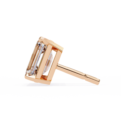Emerald Prism Lab Grown Diamond Studs