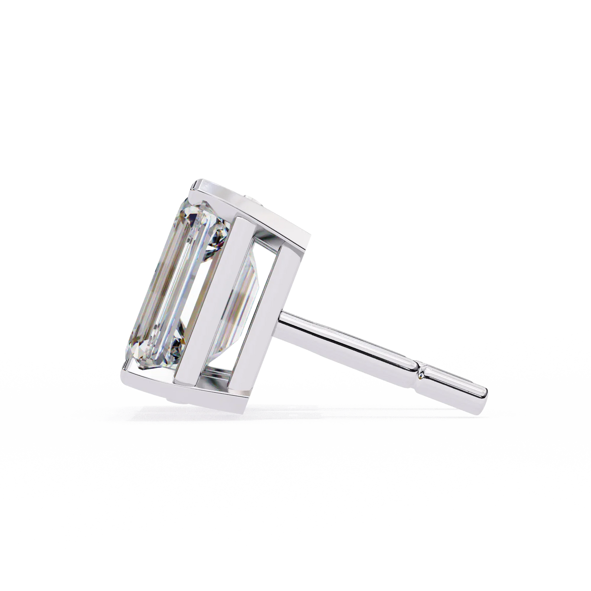 Emerald Prism Lab Grown Diamond Studs - Ophiratbf