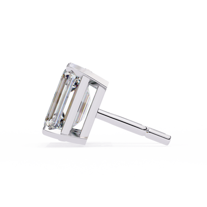 Emerald Prism Lab Grown Diamond Studs