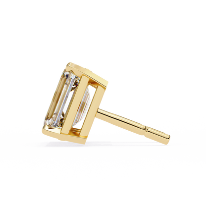 Emerald Prism Lab Grown Diamond Studs