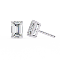 Emerald Prism Lab Grown Diamond Studs - Ophiratbf
